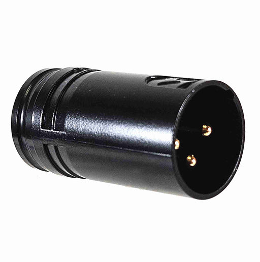 AMERICAN RECORDER Solder Type Low Profile 3 pin Male XLR Solder Type Connector - Black - AMERICAN RECORDER TECHNOLOGIES, INC.