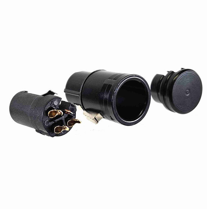 AMERICAN RECORDER Low Profile 3 pin Female XLR Solder Type Connector - Black - AMERICAN RECORDER TECHNOLOGIES, INC.