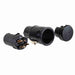 AMERICAN RECORDER Low Profile 3 pin Female XLR Solder Type Connector - Black - AMERICAN RECORDER TECHNOLOGIES, INC.
