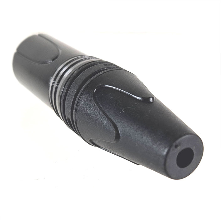 AMERICAN RECORDER Solder Type 4 pin Male XLR Connector - Black