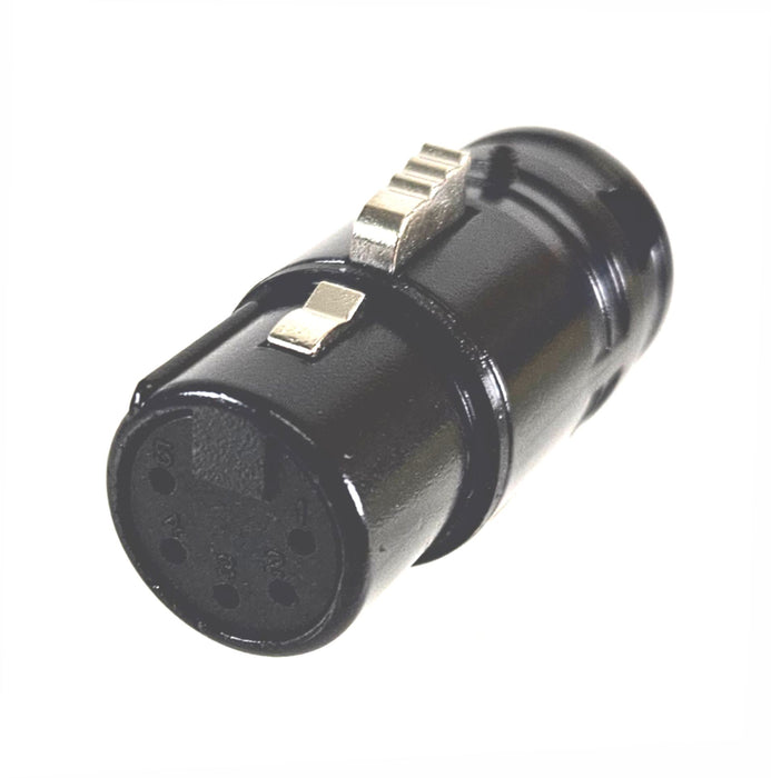 AMERICAN RECORDER Solder Type 5 pin Female XLR Low Profile Connector