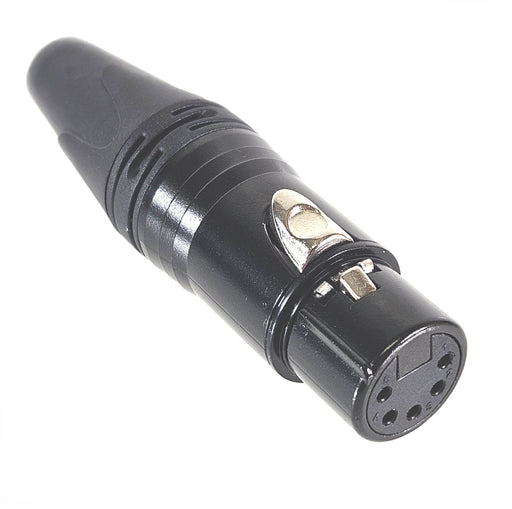 AMERICAN RECODER Solder Type 5 pin Female XLR Connector - Black - AMERICAN RECORDER TECHNOLOGIES, INC.