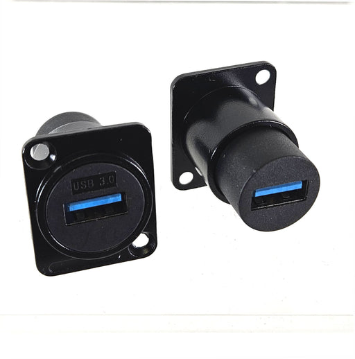 AMERICAN RECORDER Pass Through USB 3.0 D Type Chassis Panel Mount - AMERICAN RECORDER TECHNOLOGIES, INC.