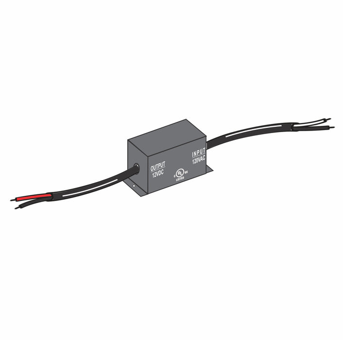 110VAC to 12VDC Hardwire Power Supply for LED Indicator Signs