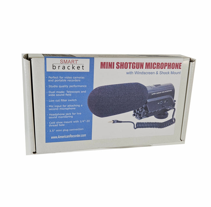 American Recorder Mini Telescopic Microphone with Windscreen - AMERICAN RECORDER TECHNOLOGIES, INC.