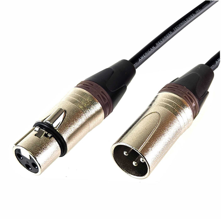 AMERICAN RECORDER XLR to XLR Balanced Microphone Cable - Brown - AMERICAN RECORDER TECHNOLOGIES, INC.