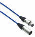 Designer Series XLR Microphone Cable with Black/Neon Blue Design Protective Sleeve - AMERICAN RECORDER TECHNOLOGIES, INC.