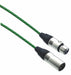 Designer Series XLR Microphone Cable with Black/Neon Green Design Protective Sleeve - AMERICAN RECORDER TECHNOLOGIES, INC.