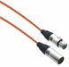 Designer Series XLR Microphone Cable with Black/Neon Orange Design Protective Sleeve - AMERICAN RECORDER TECHNOLOGIES, INC.