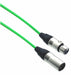 Designer Series XLR Microphone Cable with Neon Green Design Protective Sleeve - AMERICAN RECORDER TECHNOLOGIES, INC.