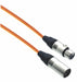 Designer Series XLR Microphone Cable with Neon Orange Design Protective Sleeve - AMERICAN RECORDER TECHNOLOGIES, INC.