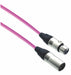 Designer Series XLR Microphone Cable with Neon Pink Design Protective Sleeve - AMERICAN RECORDER TECHNOLOGIES, INC.