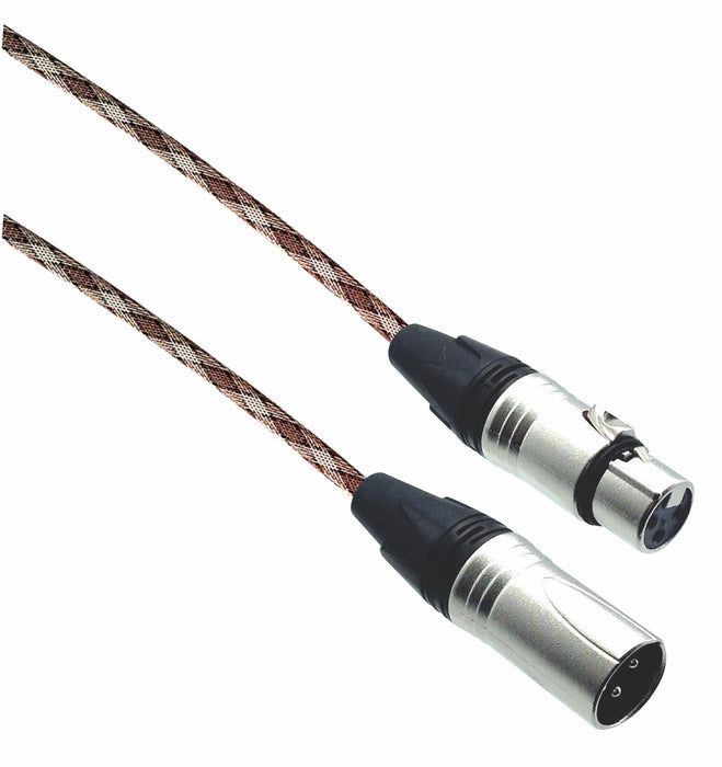 Designer Series XLR Microphone Cable with Snakeskin Design Protective Sleeve - AMERICAN RECORDER TECHNOLOGIES, INC.