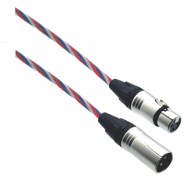 Designer Series XLR Microphone Cable with USA Design Protective Sleeve - AMERICAN RECORDER TECHNOLOGIES, INC.