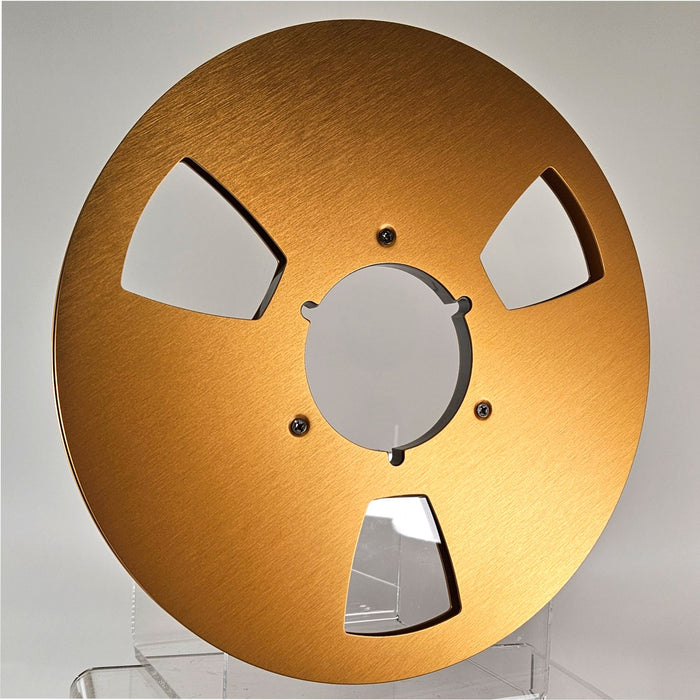 American Recorder 1/4 inch Nab 10.5 inch Precision Metal Reels Gold