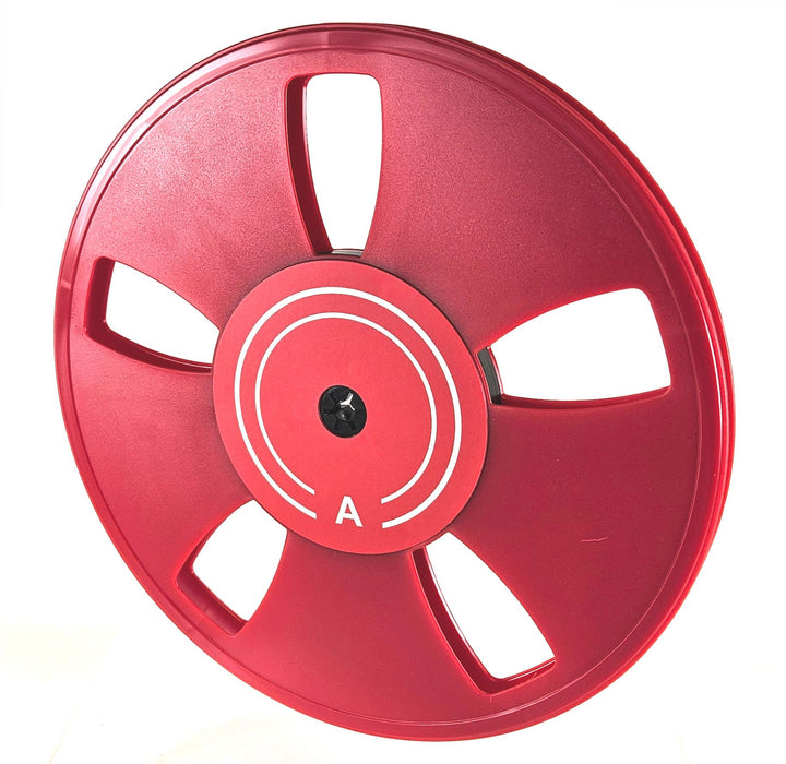 1/4 x 10.5 inch Plastic Audio Tape Reel - Red - AMERICAN RECORDER TECHNOLOGIES, INC.