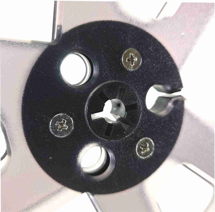 1/4 x 7 inch Six Window Plastic Audio Tape Reel with Reinforced Trident Spindle Hub - AMERICAN RECORDER TECHNOLOGIES, INC.