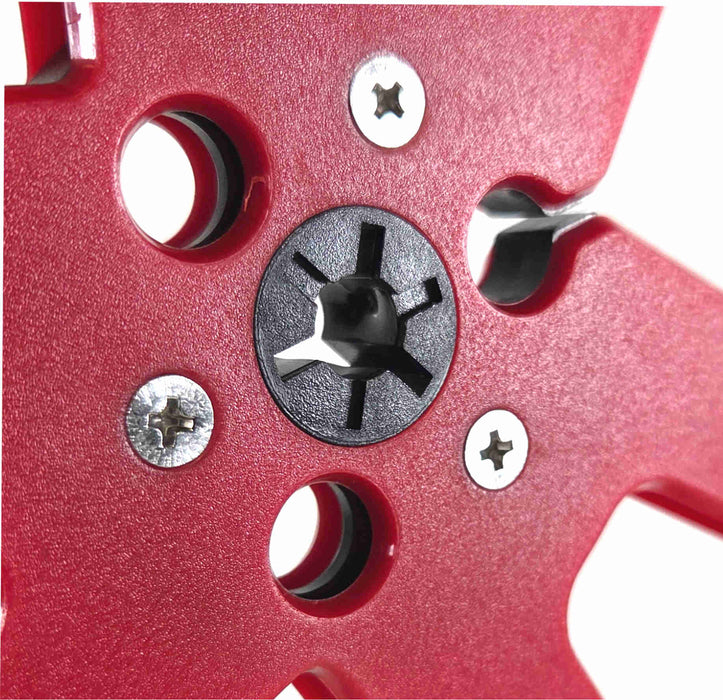 1/4 x 7 inch Six Window Plastic Audio Tape Reel with Reinforced Trident Spindle Hub - AMERICAN RECORDER TECHNOLOGIES, INC.