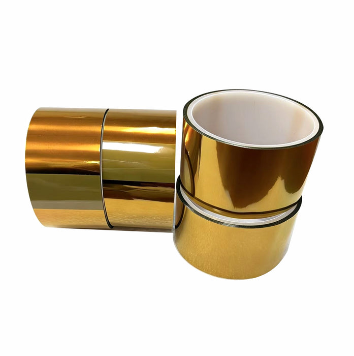2 inch x 82 ft. Transparent Gold Plastic Leader Tape - AMERICAN RECORDER TECHNOLOGIES, INC.