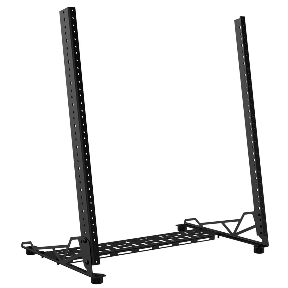12U Adjustable Open Desktop Rack / 10/32 Rails