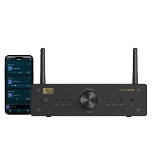 App Control Media Streamer, iOS or Android App, Wireless BT, Airplay Compatible, 12V Trigger - AMERICAN RECORDER TECHNOLOGIES, INC.