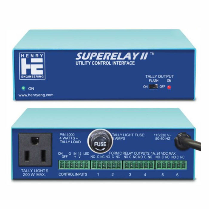 Henry Engineering SUPERELAY™ LED TALLY LIGHT+UTILITY CONTROL INTERACE