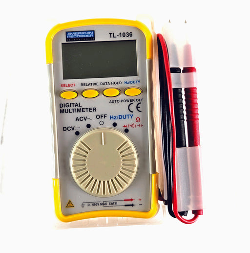 American Recorder Pocket Digital Multimeter – 500V AC/DC, 400mA, Compact & Professional Grade - AMERICAN RECORDER TECHNOLOGIES, INC.