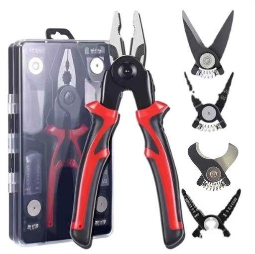 5-in-1 Combination Pliers Set with Wire Stripper/Crimp/Shear/Linesmen/Needle Tip - AMERICAN RECORDER TECHNOLOGIES, INC.