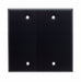 Blank Dual Gang Stainless Steel Wall Plate - AMERICAN RECORDER TECHNOLOGIES, INC.