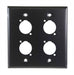 Dual Gang Four Position Stainless Steel Wall Plate - Empty - AMERICAN RECORDER TECHNOLOGIES, INC.