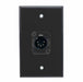 Single Gang Stainless Steel Wall Plate with 5 pin XLR Male - AMERICAN RECORDER TECHNOLOGIES, INC.