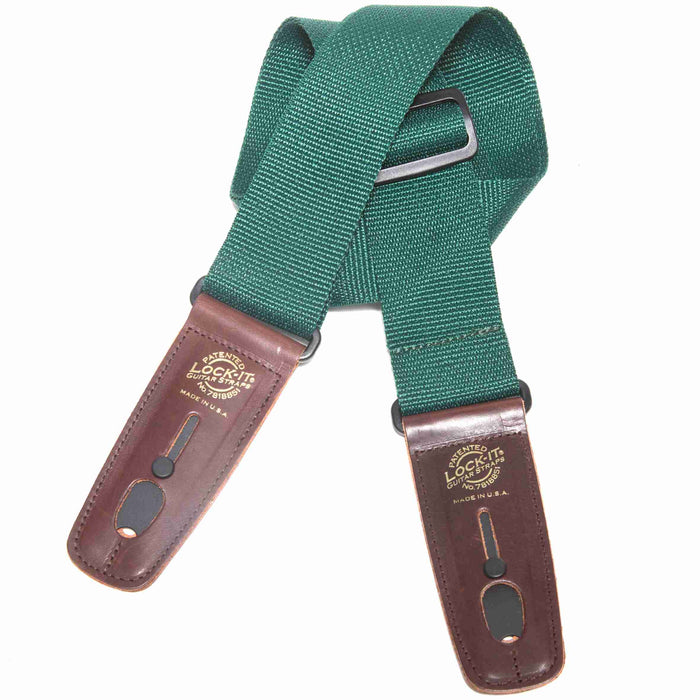 Lock-It Guitar Straps - 2" Wide Nylon in Solid Colors - AMERICAN RECORDER TECHNOLOGIES, INC.