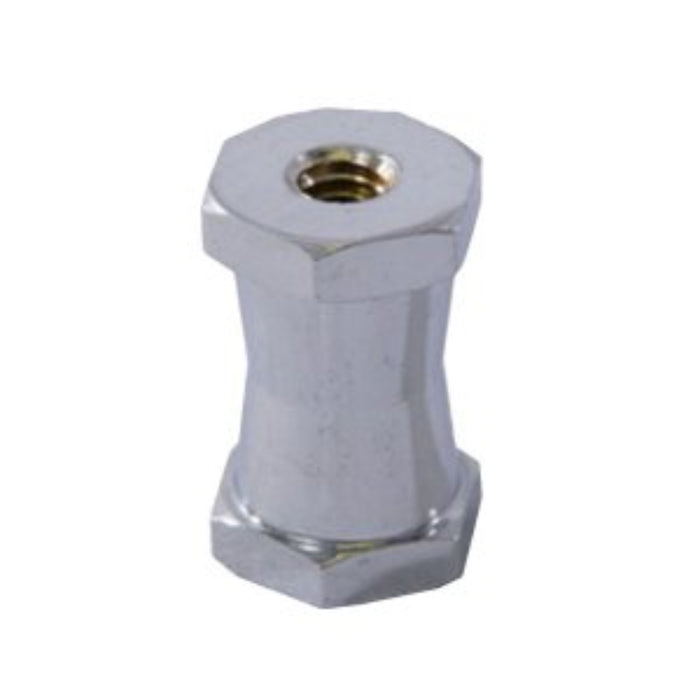Steel 1/4" Female to 3/8" Female Hex Stud Adapter - AMERICAN RECORDER TECHNOLOGIES, INC.