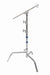 GTX GRIP Studio Steel C- Stand 20 inch -3 section with spring/turtle base - AMERICAN RECORDER TECHNOLOGIES, INC.