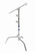 American Recorder Studio Steel C- Stand 20 inch -3 section with spring/turtle base - AMERICAN RECORDER TECHNOLOGIES, INC.