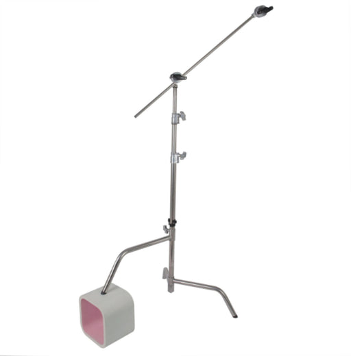 GTX GRIP Studio Stainless Steel C- Stand 40 inch -3 section with sliding leg - AMERICAN RECORDER TECHNOLOGIES, INC.