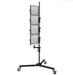 American Recorder V SERIES 7 ft -3 inch LIGHT STAND BASE with CASTERS - AMERICAN RECORDER TECHNOLOGIES, INC.