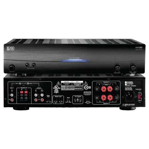 OSD AUDIO AMP200 - 200 Watt, High Current, Class A/B Power Amplifier - AMERICAN RECORDER TECHNOLOGIES, INC.