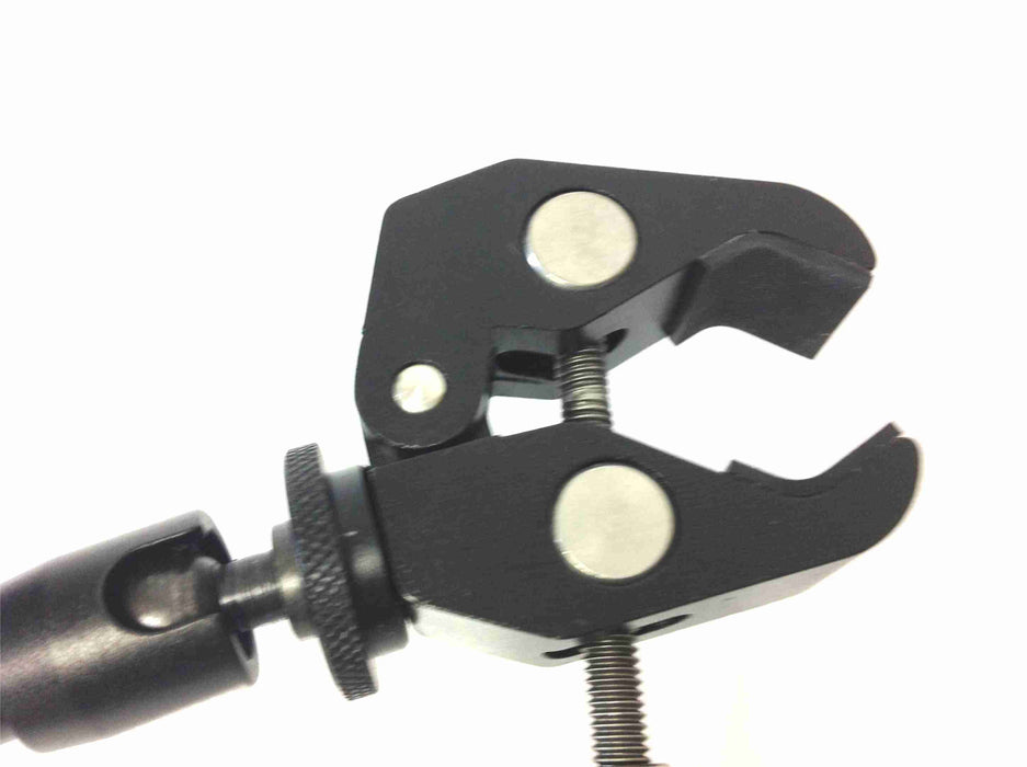 SMART BRACKET Pole Mount Clamp with 7" One-Knob Adjustable Arm + Phone Mount - AMERICAN RECORDER TECHNOLOGIES, INC.