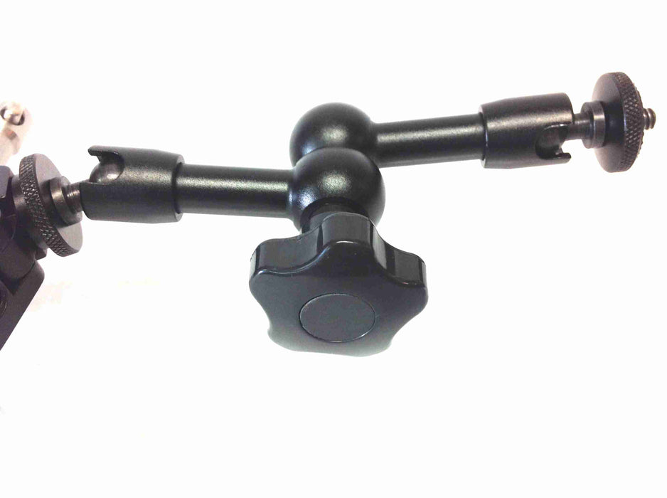SMART BRACKET Pole Mount Clamp with 7" One-Knob Adjustable Arm + Phone Mount - AMERICAN RECORDER TECHNOLOGIES, INC.