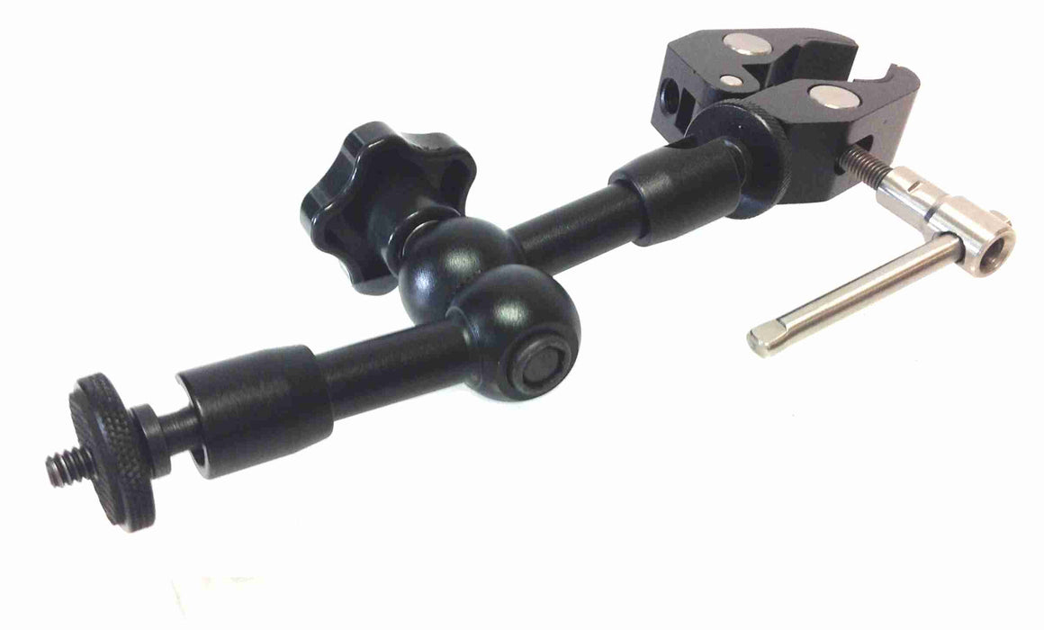 SMART BRACKET Pole Mount Clamp with 7" One-Knob Adjustable Arm + Phone Mount - AMERICAN RECORDER TECHNOLOGIES, INC.