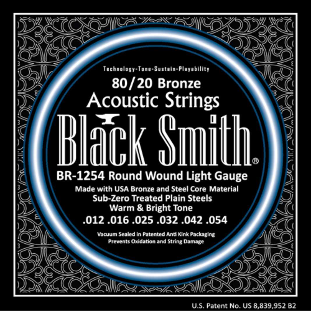 BLACKSMITH Acoustic 6 String Set, 80/20 Bronze - Light 12-54 — AMERICAN ...