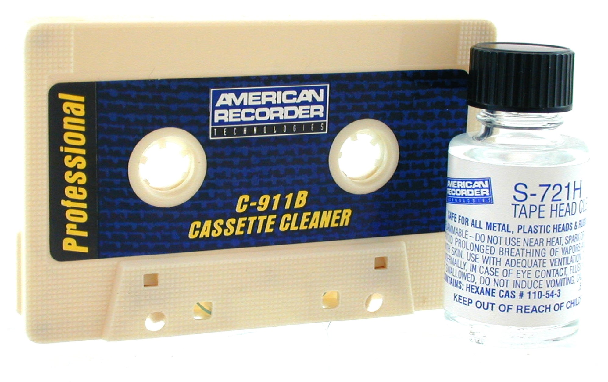 AMERICAN RECORDER Cassette Cleaner for Audio Cassette Recorders