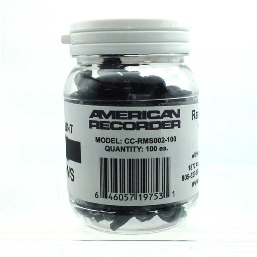 AMERICAN RECORDER 10/32 Tapered Tip Rack Screws with Washer, Black, Jar of 100 - AMERICAN RECORDER TECHNOLOGIES, INC.
