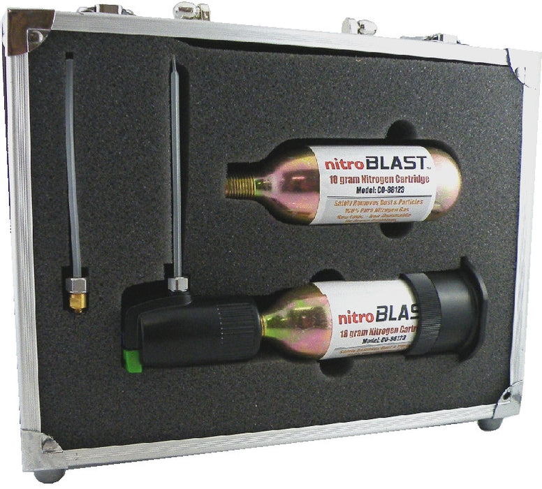 NITRO PRO -  Lab Grade Nitrogen Gas Duster with 2 each 18 gram gas cartridges - AMERICAN RECORDER TECHNOLOGIES, INC.