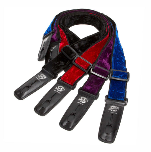 Lock-It Guitar Straps - 2" Wide Plush Crush Velvet - AMERICAN RECORDER TECHNOLOGIES, INC.