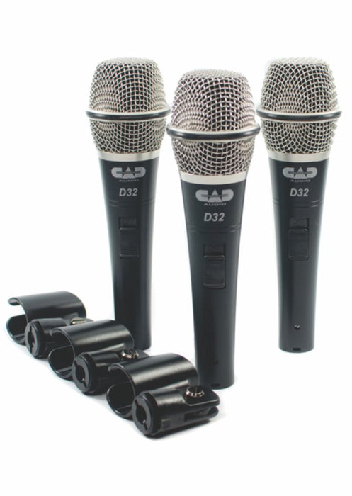 CAD AUDIO 3 Pack Dynamic Microphone - AMERICAN RECORDER TECHNOLOGIES, INC.
