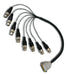 DB25 to 4 XLR(M)+4 XLR(f) Digital Cable for Mackie; Apogee; Yamaha; Sony - AMERICAN RECORDER TECHNOLOGIES, INC.