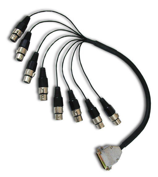 DB25 to 8 Channel 1/4" TRS Male Analog Audio Cable - AMERICAN RECORDER TECHNOLOGIES, INC.