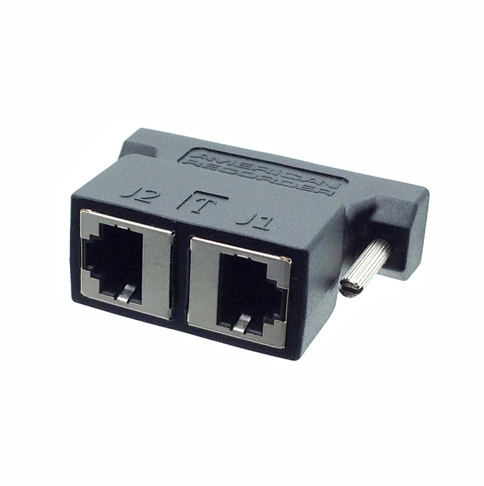 DB25 to Dual RJ45 Adapter with TASCAM DIGITAL/ANALOG Pinout - AMERICAN RECORDER TECHNOLOGIES, INC.